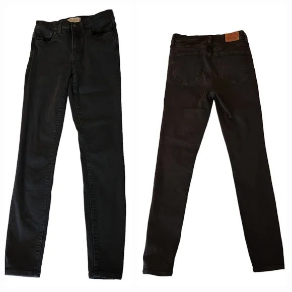 Madewell Roadtripper Black Mid-rise Skinny Jeans, ankle length size 27 - Picture 12 of 13
